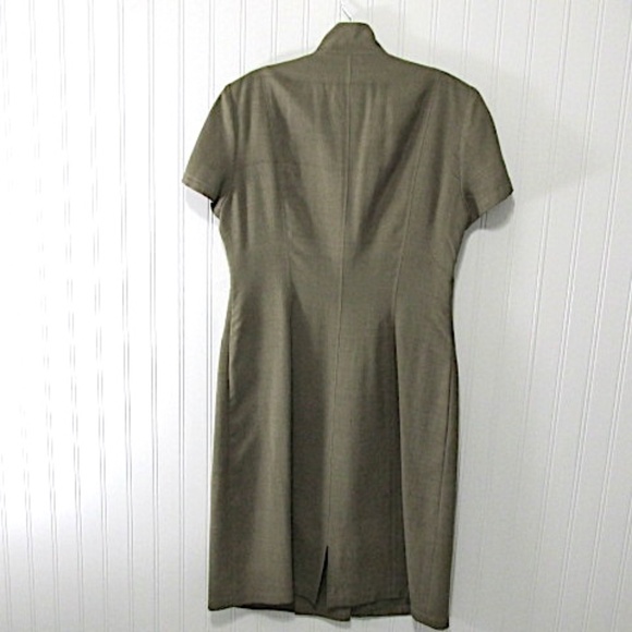 VTG Dana Buchman Military Style Tailored Shirt Dress, Size 4 - Picture 7 of 9